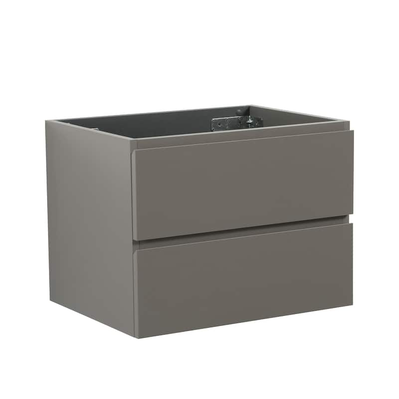 (Base Only) Wall Mount Bathroom Vanity Base with 2 Drawers