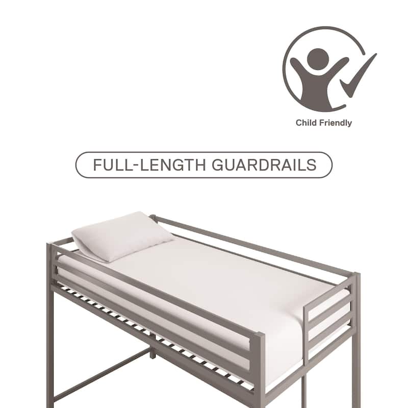 Avenue Greene Macie Twin Metal Junior Loft Bed
