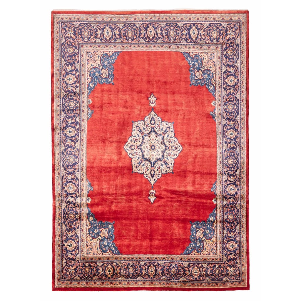 ECARPETGALLERY Hand-knotted Kayseri Red Wool Rug - 7'8 x 10'11