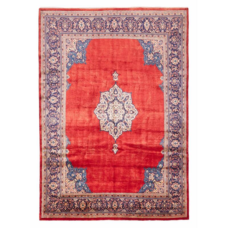 ECARPETGALLERY Hand-knotted Kayseri Red Wool Rug - 7'8 x 10'11