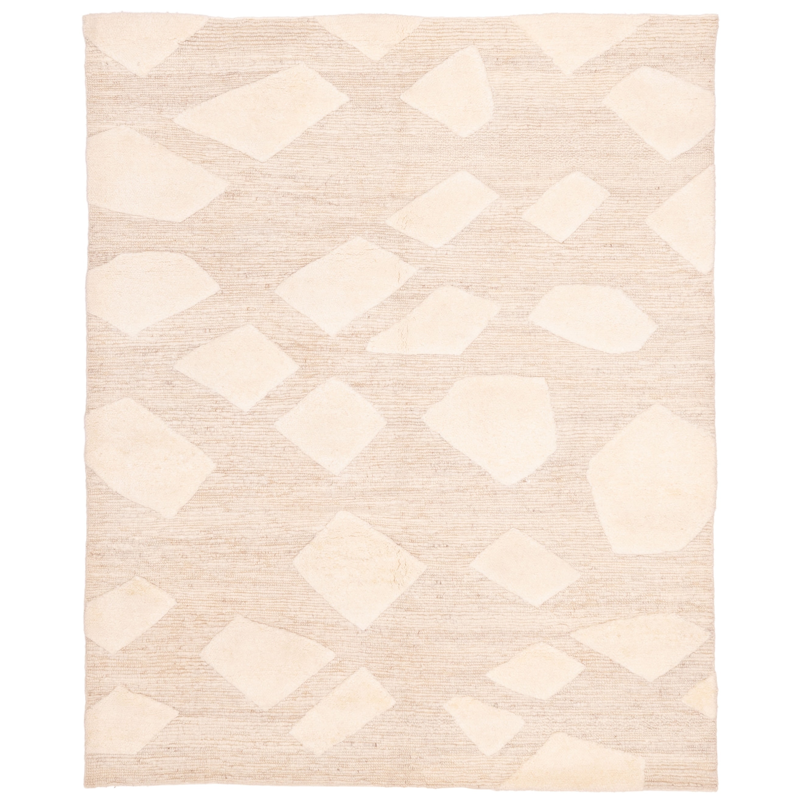 ECARPETGALLERY Hand-knotted Looma Beige Wool Rug - 8'2 x 10'0