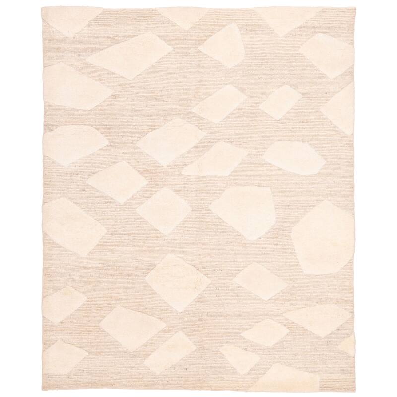 ECARPETGALLERY Hand-knotted Looma Beige Wool Rug - 8'2 x 10'0