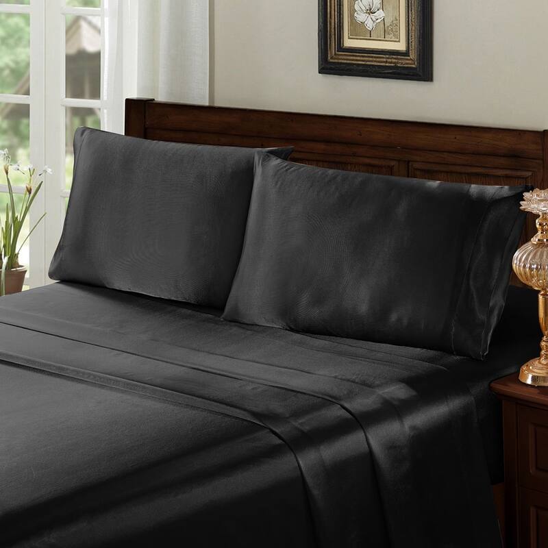 Remembrance Satin 4-piece Bed Sheet Set
