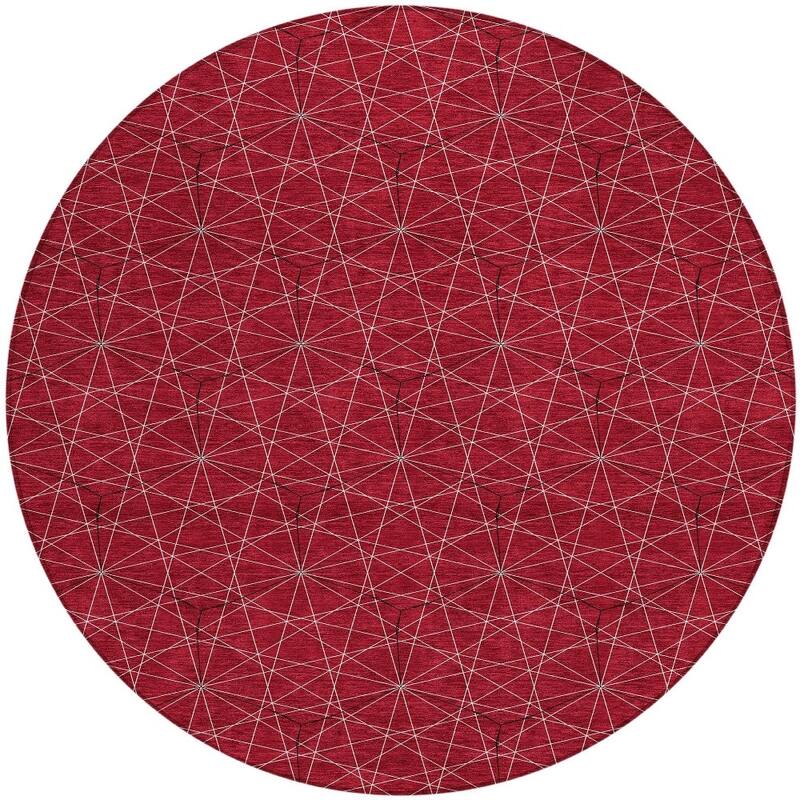 HomeRoots Geometric Transitional Rectangle Outdoor Rug