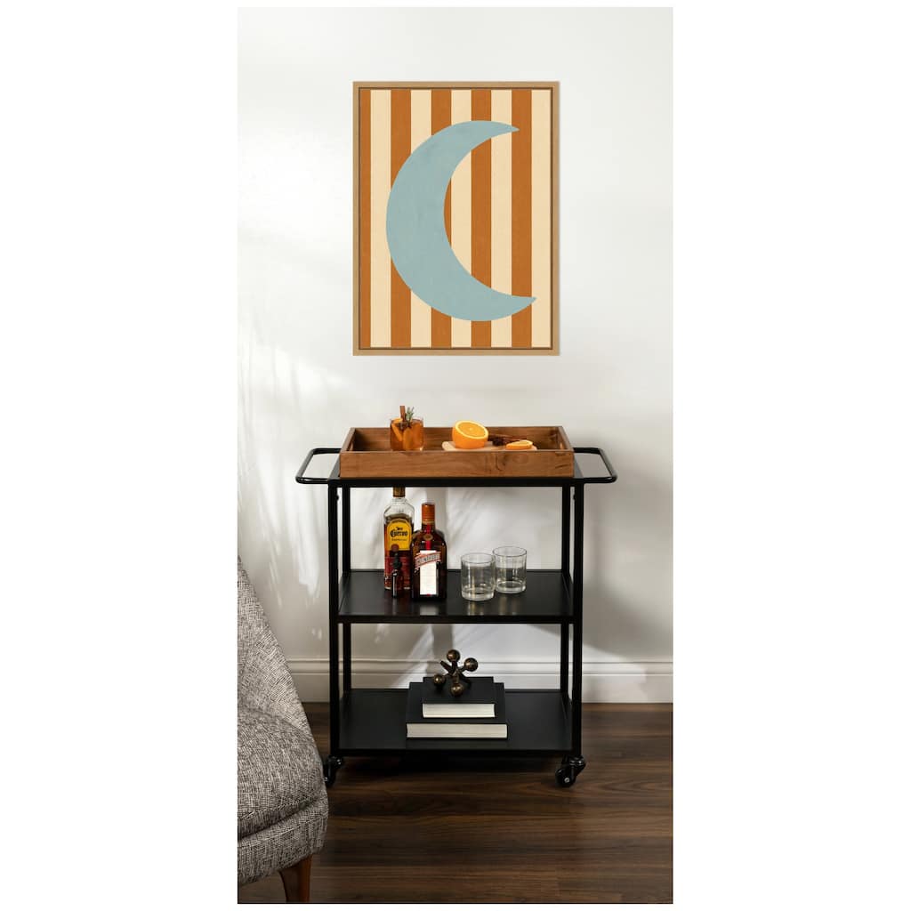 Kate and Laurel Moon by Laura Moss Framed Canvas Wall Art Print