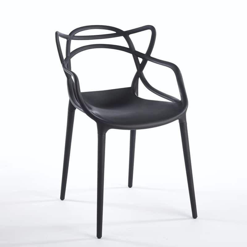 Modern Accent Chair with Clear Shell and Metal Legs, Versatile Dining or Desk Chair