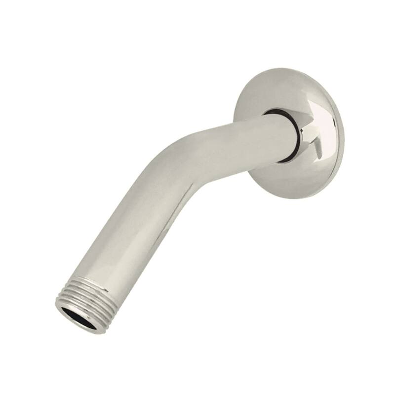 Kingston Brass AquaElements 6" Wide Shower Arm with Flange - Polished Nickel