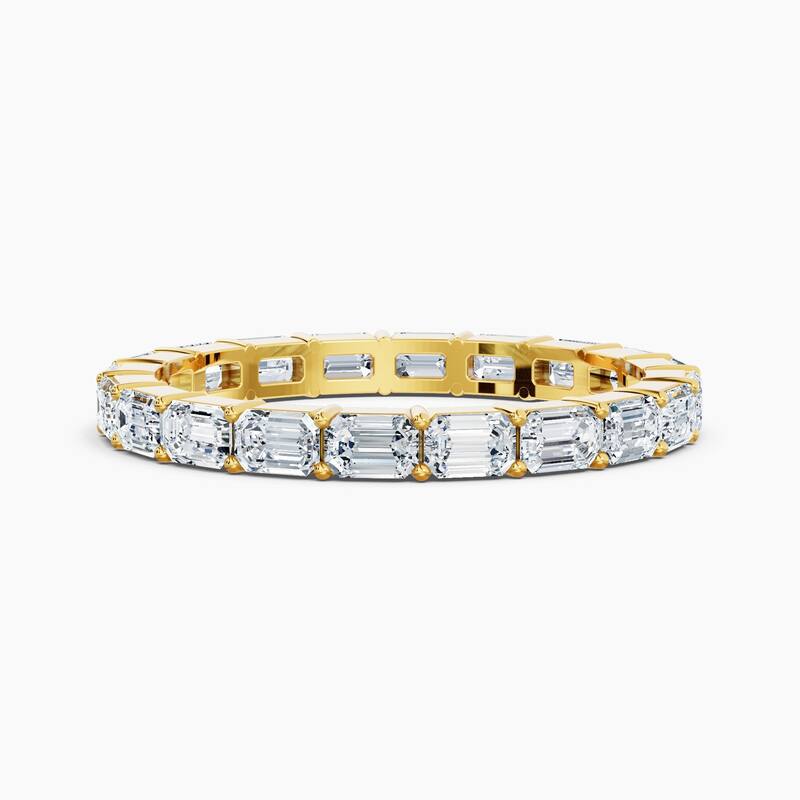 Auriya 14k Gold Emerald East-West Lab Grown Diamond Eternity Band 2.00 - 9.00 ct. tw. (F-G, VS) - 2.00 ct. wt. - 9 - Yellow