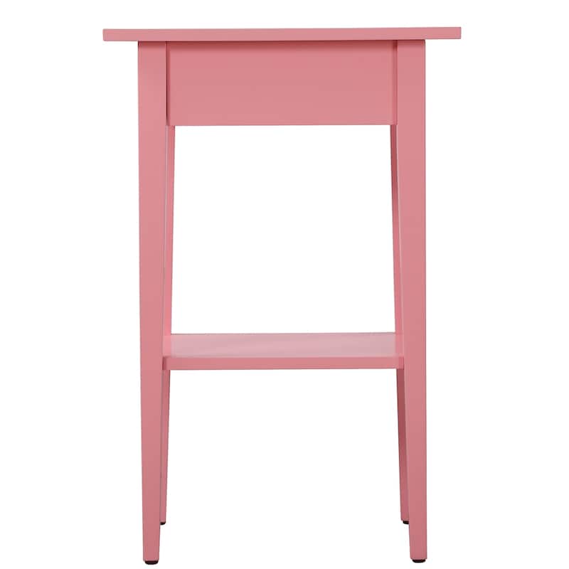 Wood Nightstand with Drawer
