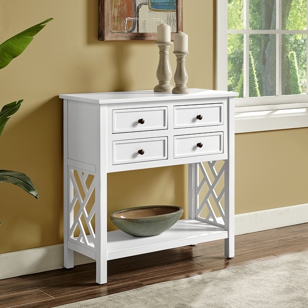 Shop Porch & Den Altadena 32-inch Wide Wood Console Table ...