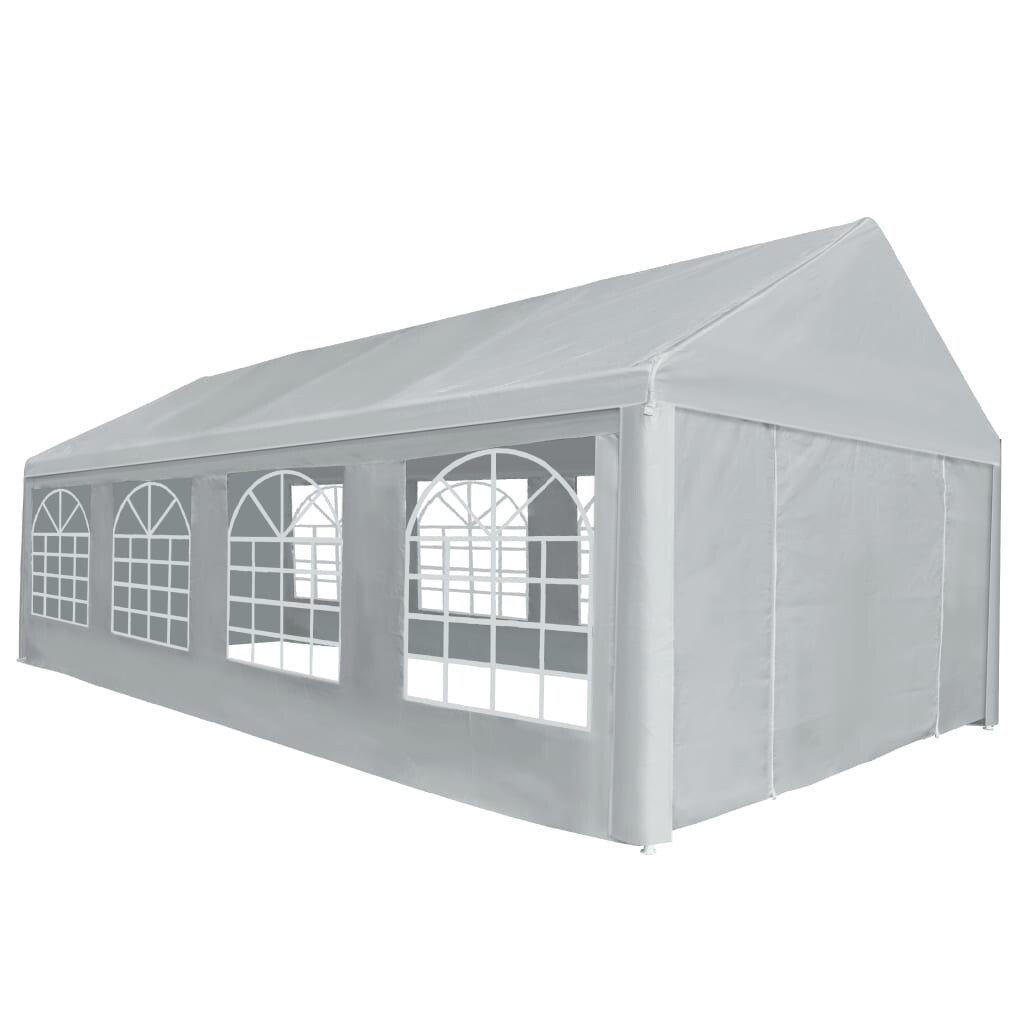 Global Pronex Party Tent PE 13.1x26.2 Gray