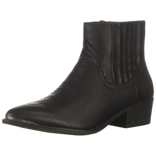 black ankle cowboy boots womens