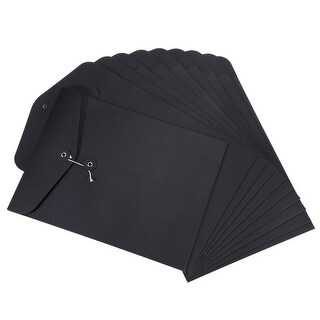 10pcs String Envelope File Folders, A4 Document Holder Filing Jacket ...