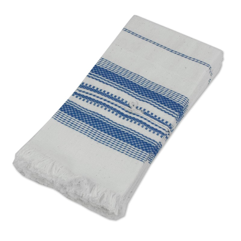 Novica Handmade Cheerful Kitchen In Blue Cotton Napkins (Set Of 6)