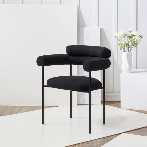 SAFAVIEH Couture Jaslene Curved Back Dining Chair (Fully Assembled — free download