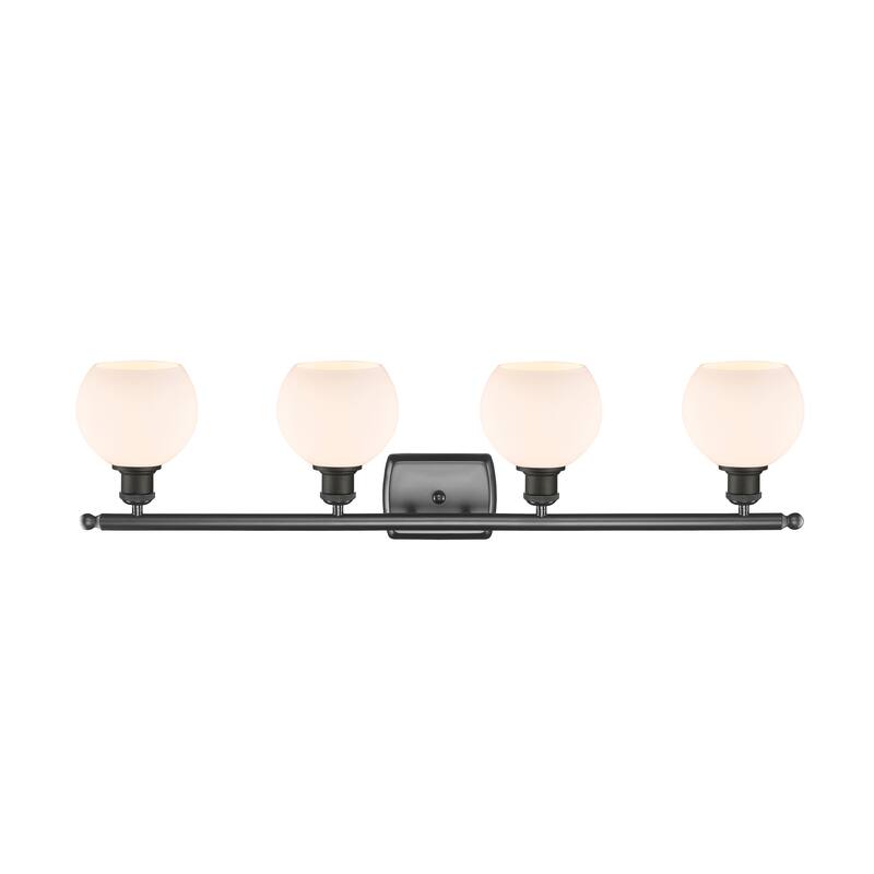 Innovations Lighting Athens - 4 Light 36" Bath Vanity Light - 6" Shade
