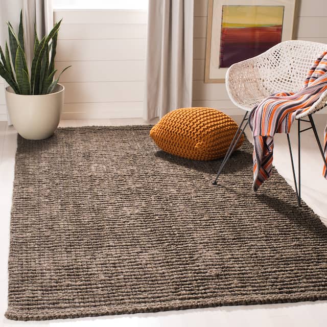 SAFAVIEH Jerneja Handmade Solid Chunky Jute Area Rug