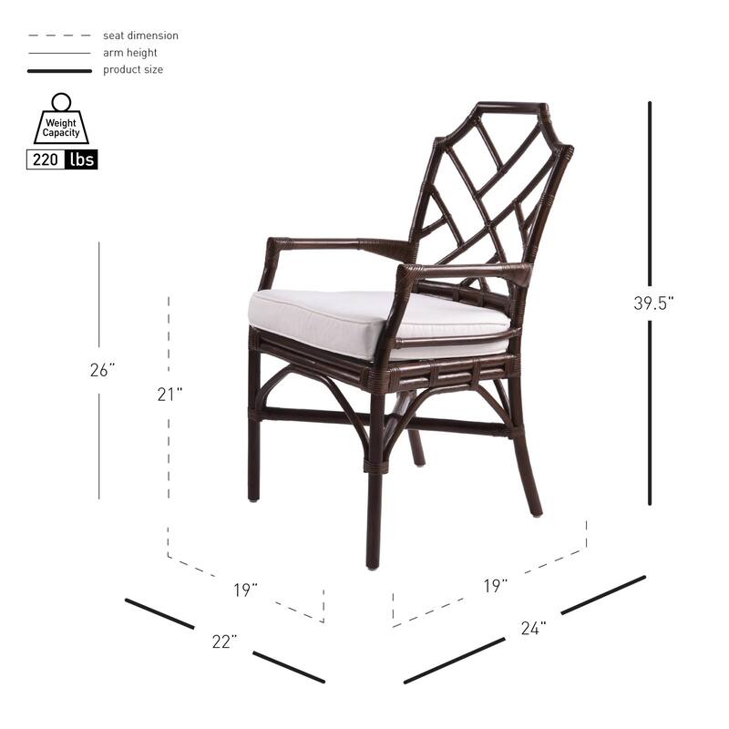 NPD Furniture Kara Rattan Arm Chair
