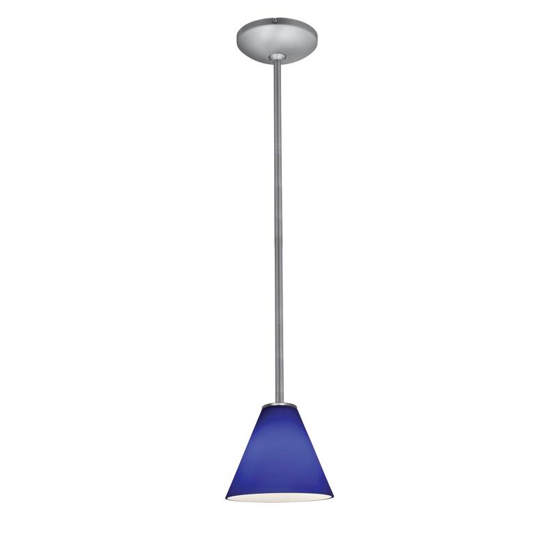 Access Lighting Martini 1 Light LED Pendant - 7" Wide with Cobalt
