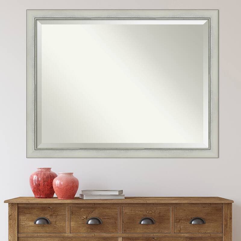 Beveled Wall Mirror - Flair Polished Nickel Frame