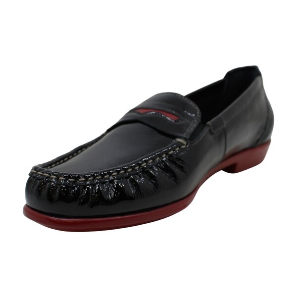 womens square toe penny loafers