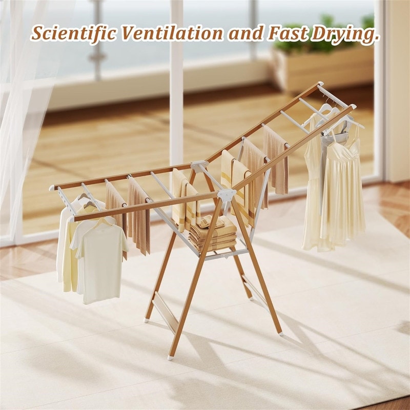 Wood Grain Clothes Drying Rack On Sale Bed Bath Beyond