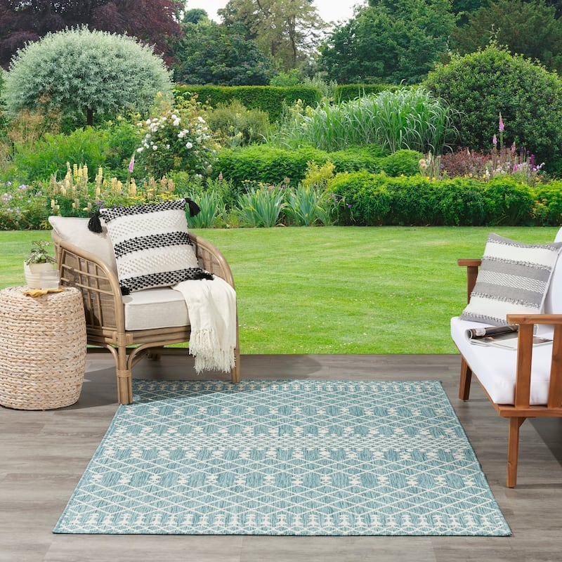 Nourison Positano Indoor/Outdoor Moroccan Area Rug