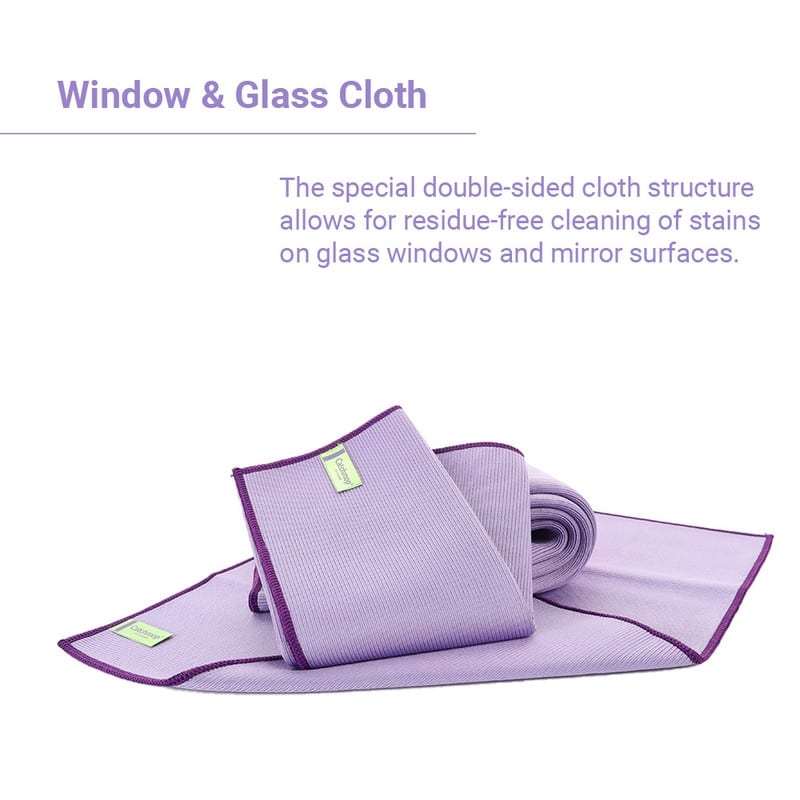 Window & Glass Cloth, Double-sided, Residue-free (3 sets) - N/A