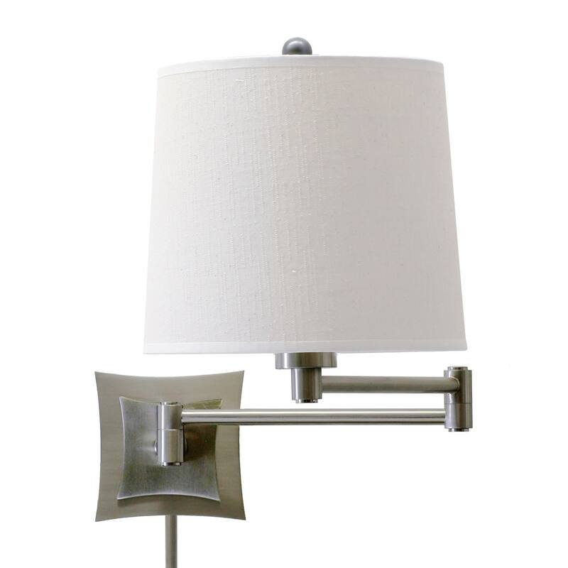 House of Troy Swing Arm Wall Sconce from the Pantograph Collection - Antique Silver