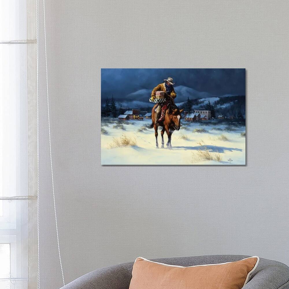 iCanvas "Bringing Christmas Home" by Jack Sorenson Canvas Print