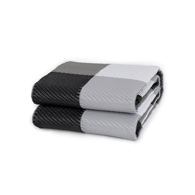 Beverly Rug Buffalo Plaid Outdoor Rug Waterproof for Patio, RV Camping