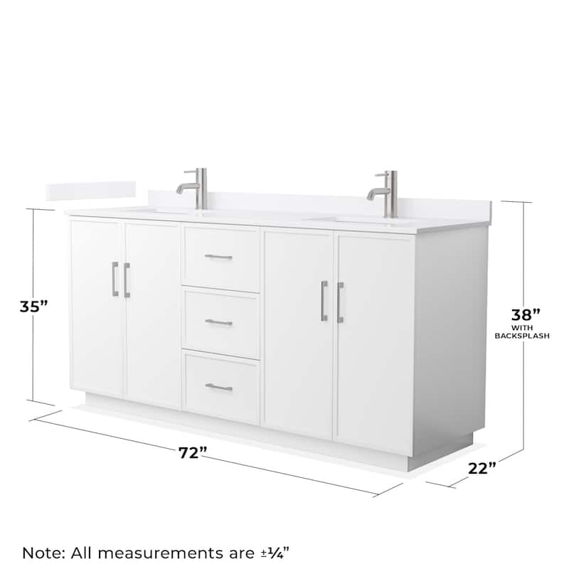 Wyndham Collection WCH7474-72D-QTZ-UNSMXX Elan TK 72" Free Standing