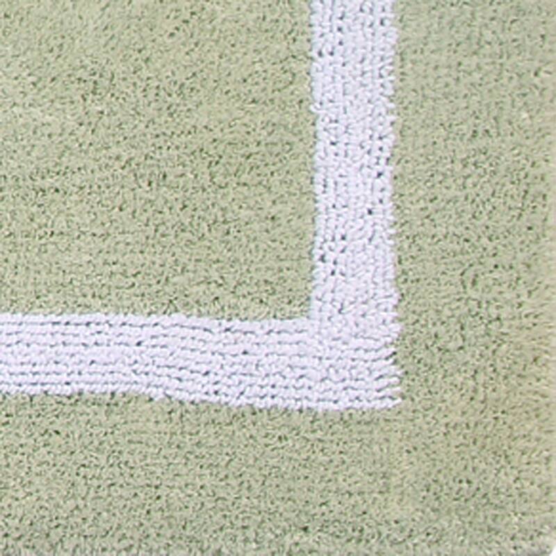 Better Trends Hotel Collection in Race Track 100% Cotton Super Absorbent Reversible Double Sided Machine Washable Bath Mat Rug
