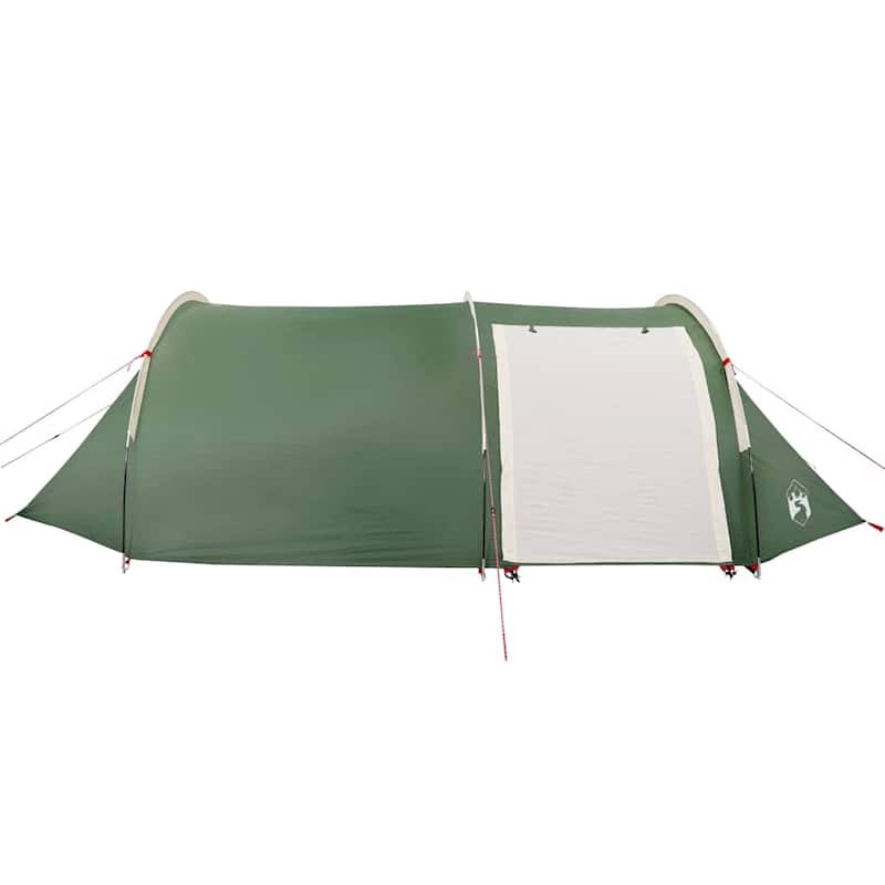 vidaXL Camping Tent Tunnel 4-Person Green Waterproof - 159.4" x 66.9" x 41.7"