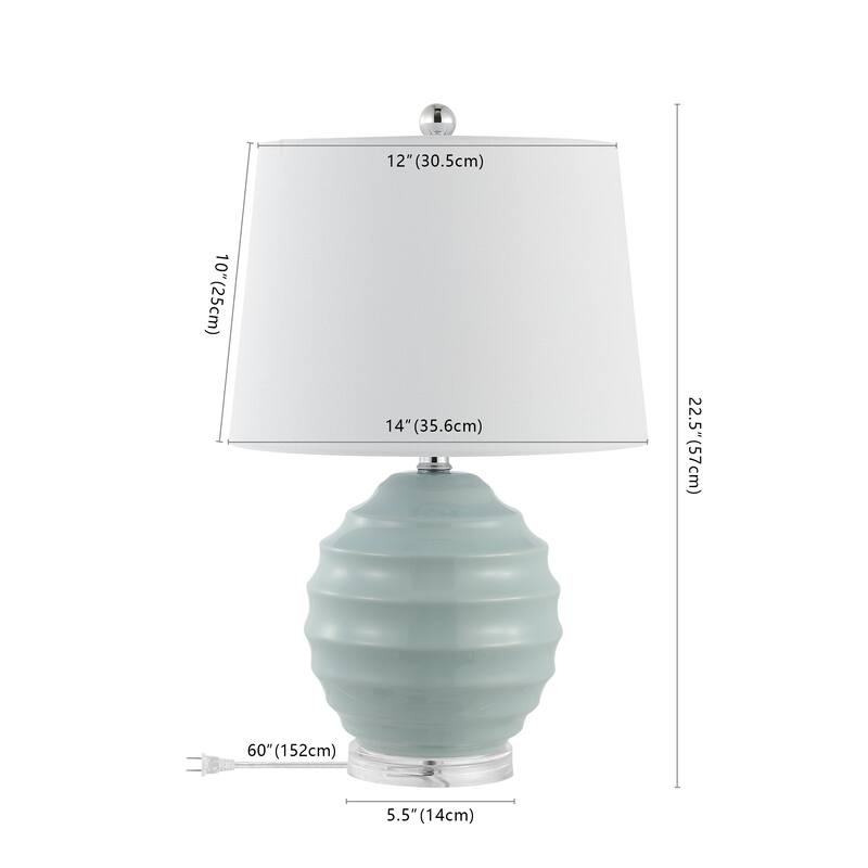 SAFAVIEH Lighting Keti 22.5" Table Lamp (Set of 2) - 14" W x 14" D x 22" H - 14"W x 14"D x 22"H