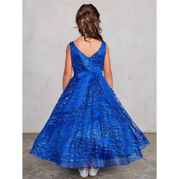 blue glitter bridesmaid dresses