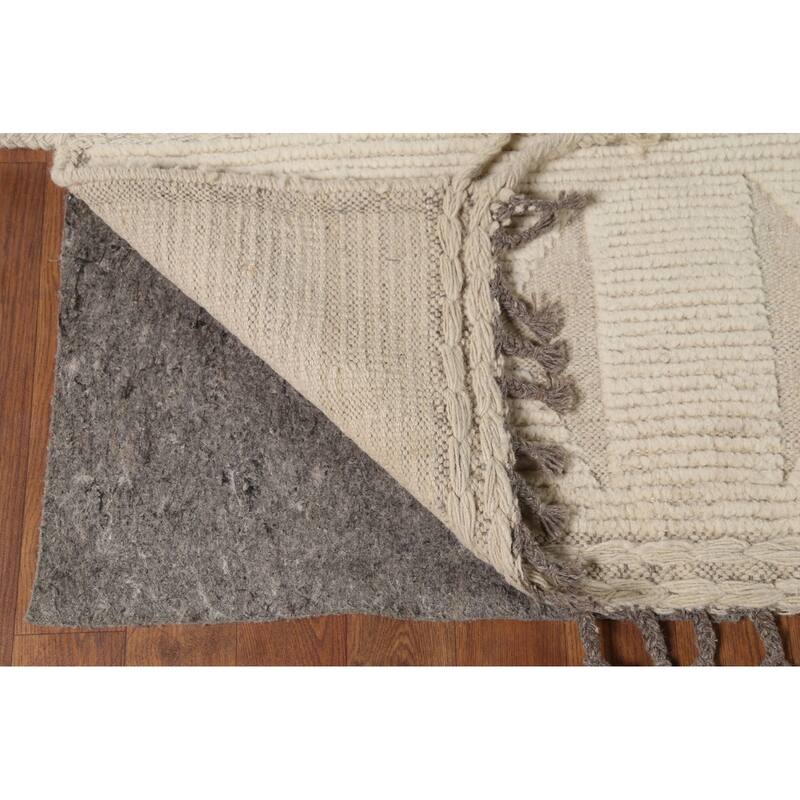 Moroccan Oriental Area Rug Hand-Knotted Wool Carpet - 8'8"x 10'5"