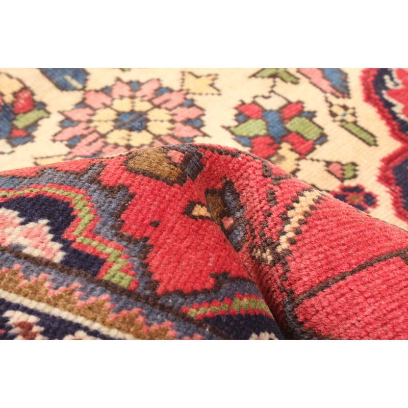 ECARPETGALLERY Hand-knotted Andelz Red Wool Rug - 3'0 x 4'5