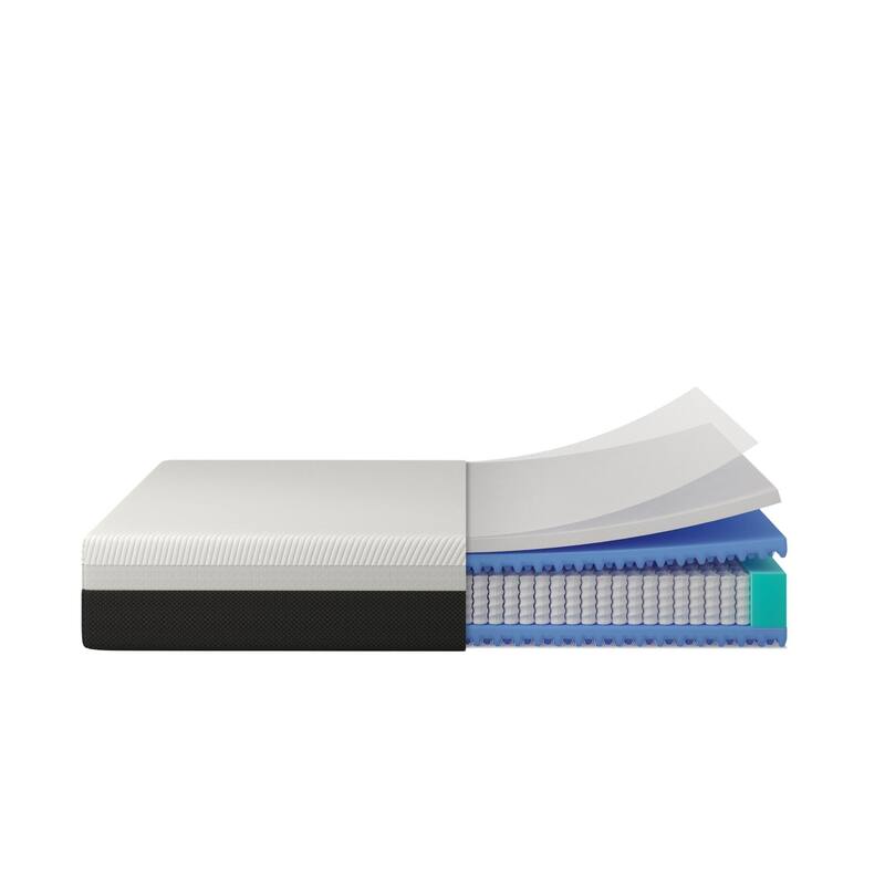 GDFStudio - Thaddeus 12 Inch Ice Memory Foam Queen Size Hybrid Mattress,7 Zone Pocket Springs