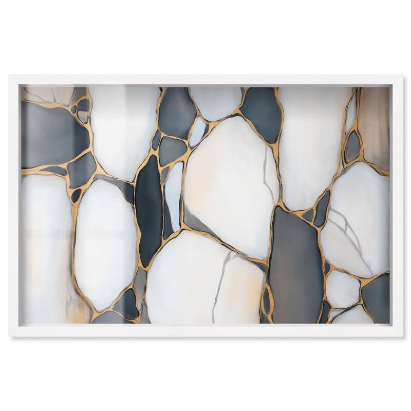 Metamorphic Medley I Shadowbox by Art Remedy - White - 36" x 24"