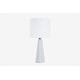 preview thumbnail 23 of 106, 16-in. Glass Lamp w/ Brushed Nickel Accents and Drum Shade