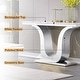 50 inch Luxury Console Table Rectangle Living Room White Sofa Entryway ...
