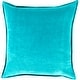preview thumbnail 18 of 57, Artistic Weavers Harrell Solid Velvet 22-inch Throw Pillow Down - Aqua