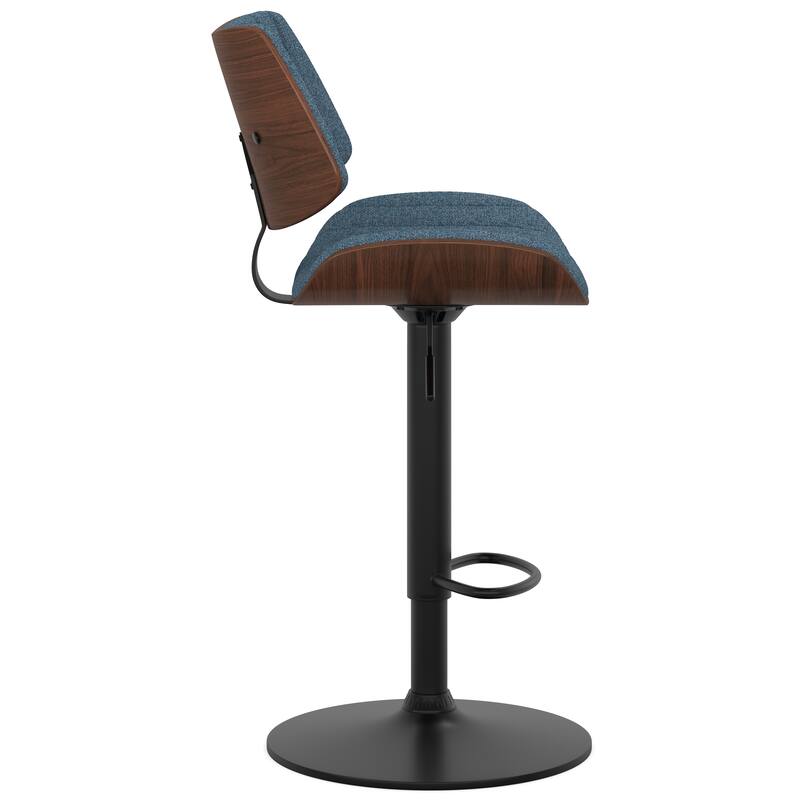 WYNDENHALL Annie Mid Century Modern Adjustable Bar Stool - 20.5"D x 19.7"W x 36.22 - 44.09 "H
