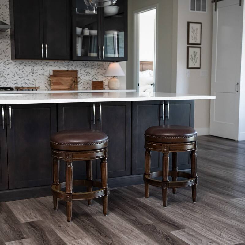 Maven Lane Pullman Backless Swivel Kitchen Stool