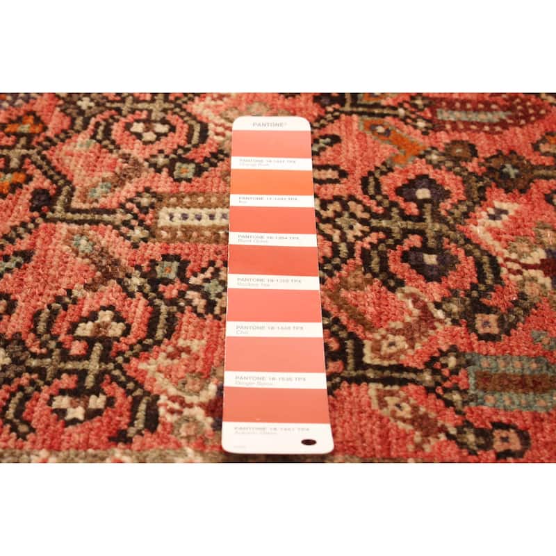 ECARPETGALLERY Hand-knotted Andelz Red Wool Rug - 4' x 11' 5"