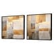 preview thumbnail 3 of 9, Designart "Minimalism Modern Scandinavian Zen Art" Modern Scandinavian Framed Art Set Of 2 - Abstract Wall Decor Set