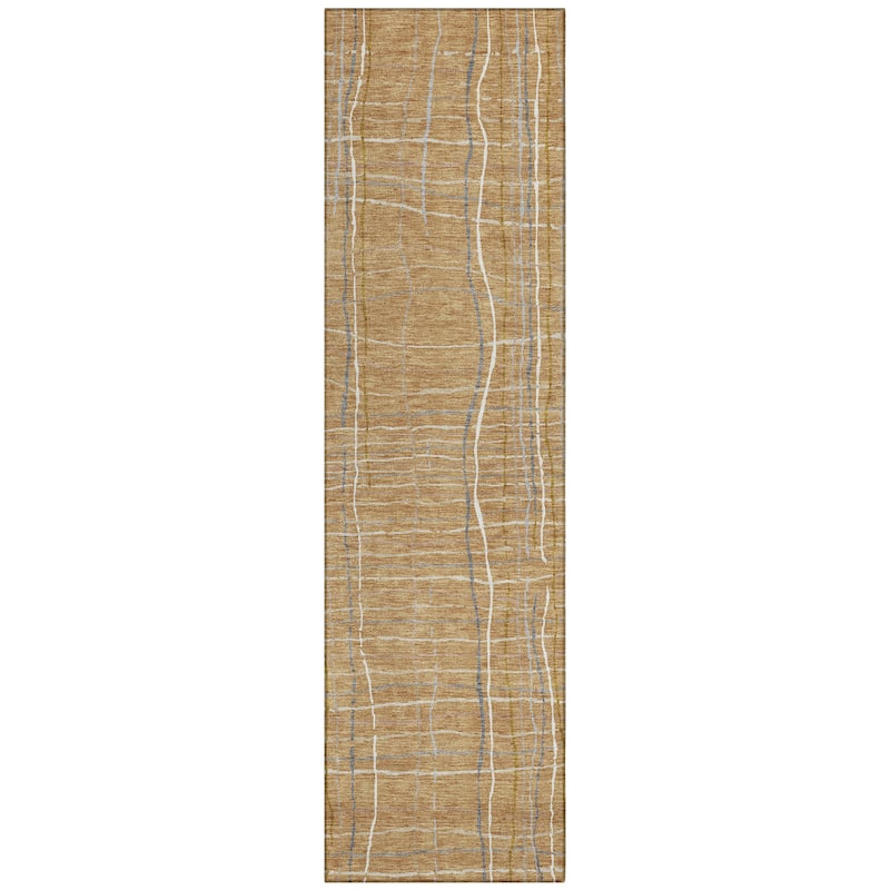 Machine Washable Indoor/ Outdoor Modern Century Chantille Rug