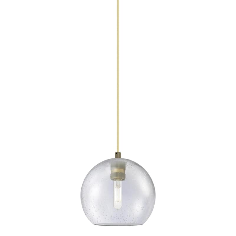 Innovations Lighting 434-1P-8-8 Crown Point Pendant Crown Point 8" - Brushed Brass / Seedy