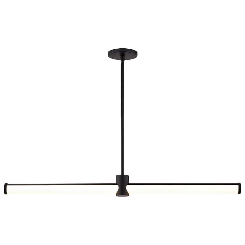 Bowman 36 Inch LED Island Pendant Matte Black Acrylic Lens - Matte Black